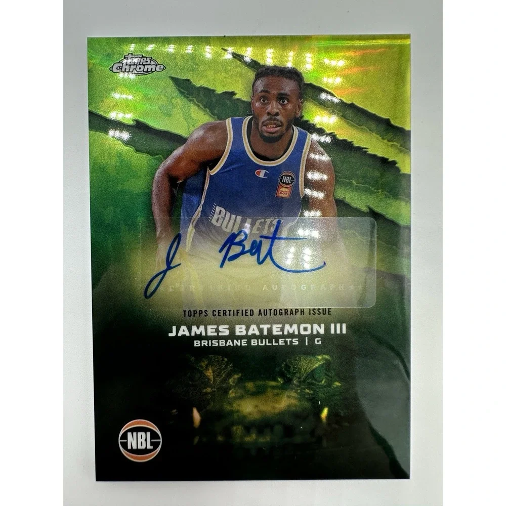 2024-25 Topps Chrome NBL James Batemon III Auto Autograph #A-JB Bullets